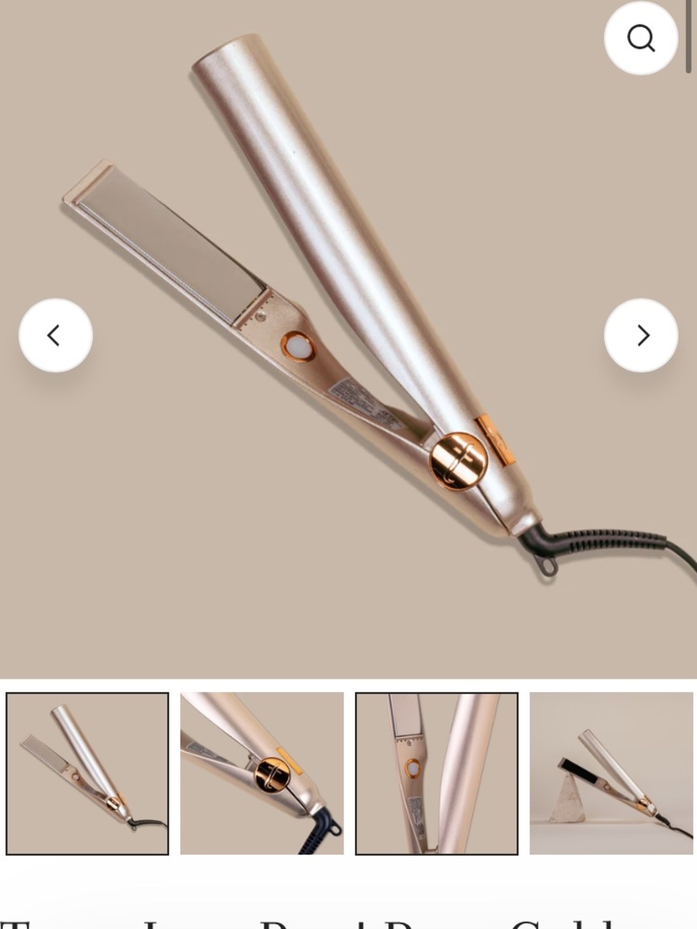 TYME Rose Gold Hair Straightener